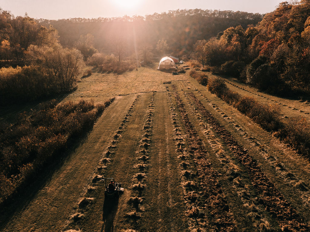 Bird's eye view of Cassell Hollow Farm